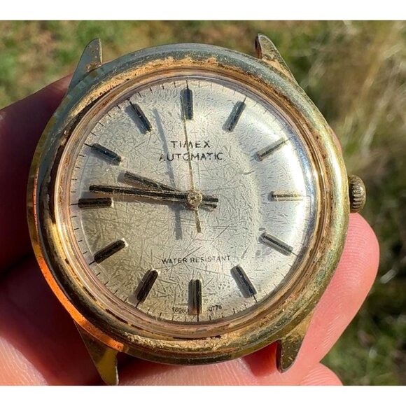 Vintage TIMEX Automatic Men's Wristwatch 46060 10778 Running - Picture 1 of 9